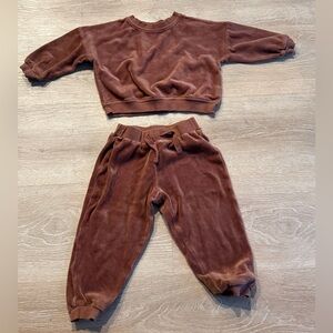Quincy Mae Soft  Velour Set